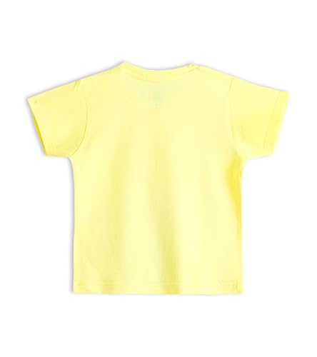Image of YUV Infant Baby Boys & Girls 100% Cotton Printed Multicolor Half Sleeve T Shirts - 0 to 24 Months Babies, Pack of 5
