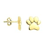 SOFIA MILANI - Boucles d'Oreilles pour Femmes en Argent 925 - Plaqué Or - Clou d'Oreille avec Motif en Forme Patte - 21067