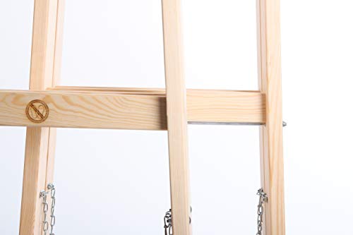 Holzstehleiter mit 2×3 Stufen für Haushalt und Werkstatt