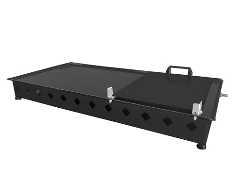 Chapa Chapeira Black 90x30 Com Prensa Para Cozinha Profissional