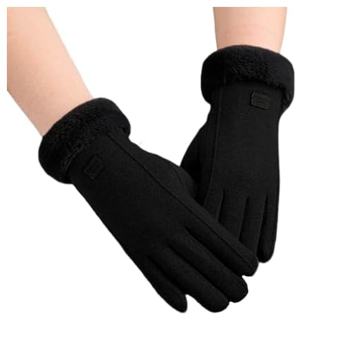 SamHeng Guantes Termicos Mujer Invierno, Guantes Mujer Invierno Tactil, Guantes Cálidos con Forro Polar para Conducción Correr Senderismo Esquiar Aire Libre Frio Guantes(Negro)