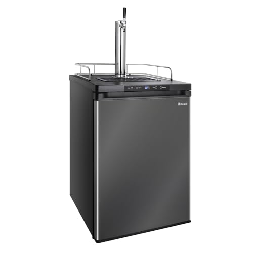 Kegco K309X-1 Keg Dispenser, 1 Faucet, Black Stainless Steel