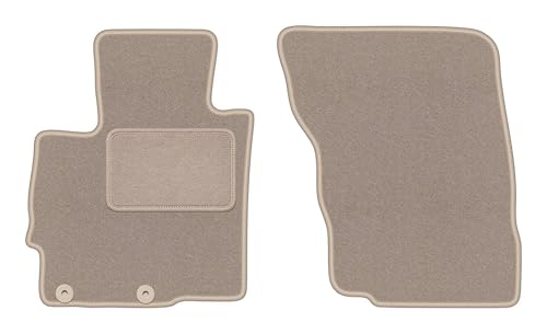 Alfombrillas de alfombra beige antideslizantes para Mitsubishi Eclipse Cross 2017 en adelante
