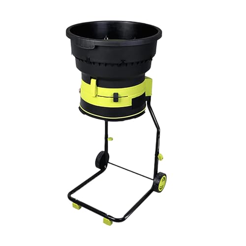 LwiftGal Broyeur De Feuilles éLectrique Haute Puissance, Broyeur De Jardin 2500 W avec Roues, Broyeur De Feuilles De Jardin Efficace pour Le Nettoyage De La Cour 30mpowercord