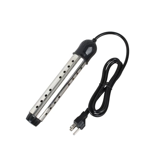 Immersion Heater, Submersible Water Heaterï¼Œ1500W/1000W-110V Portable Electric Immersion Water Heater fit for Camping Inflatable Pool Bathtub Water Bucket Heater (C)