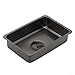 Outdoor Sink for Camping, 5.5L Compact Stainless Steel Wash Basin with Drain Cover, Lightweight Camping Kitchen Sink, for IGT Compatible Table Sink, Portable Food Basin for Picnic,