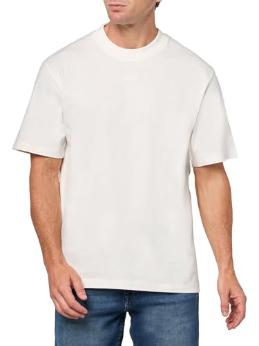 T-shirt jersey Hugo avec petit logo central crème de lin taille XXL pour homme