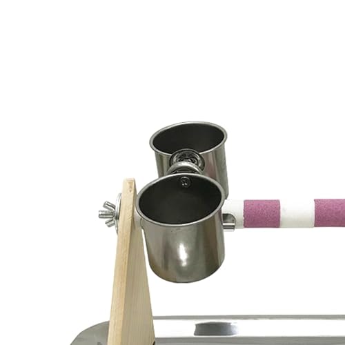 Support de table pour oiseau en bois stable adapté au dressage