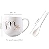 Mr and Mrs Couples Coffee Mugs - 12oz Ceramic Coffee Mug Couples Sets - Funny His And Her Gifts - Double Bowl Ceramic Bowl Couple Cup Mug Milk Water Tea Cup Drink Home Office Cup Valentine Gift #2
