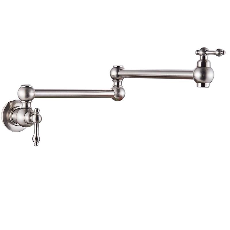 Robinet de cuisine pliable mural à un seul robinet d'eau froide rotatif