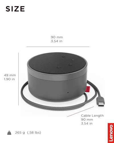 Haut parleur filaire Lenovo GoLenovo 4XD1C82055 USB Type C - vue 4