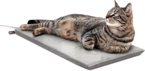 FJJRTWDG Reliable Pet Heating Pads That Can Be Machine Washed, Artificial Pet Pads, Suitable for Indoor Pets Suitable for Indoor Pets(Gray)