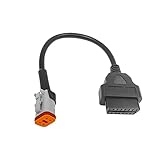 🔧 Este cable CANBUS del adaptador de diagnóstico OBD OBD2 de 4 pines para motocicleta se puede conectar al lector de códigos de programas, y luego puede leer los detalles de su motocicleta Harl-e en un teléfono celular o Windows.