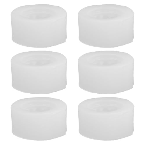 FIXOSHEE 6pcs Food-Grade Silicone Molds for Macaron Baking and Pastry Making Nonstick Reusable Fondant Moulds for Candy Cupcakes Soap Crafting Kitchen and Party Use