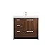 Elegant Decor 36 inch Single Bathroom Vanity in Walnut