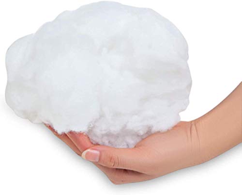 Image of Premium Soft Fiber Polyester Cotton Filling for Cushion Pillow Teddy Bear Toy Stuffing White Lightweight Fluffy Home Craft Filling Material (300g)