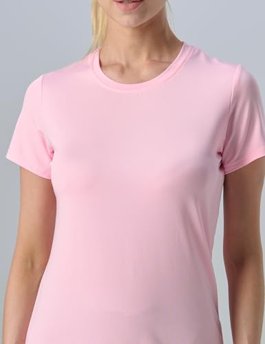 Image of 5 Pack Women's Quick Dry Short Sleeve T Shirts, Athletic Workout Tee Tops for Gym Yoga Running