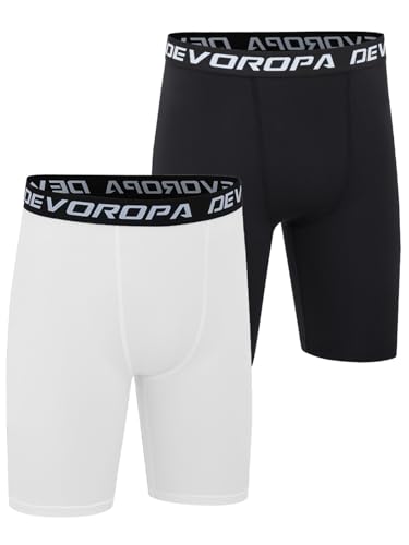 Image of Devoropa Youth Boys Performance Boxer Briefs Sports Compression Shorts Underwear(Pack of 2)