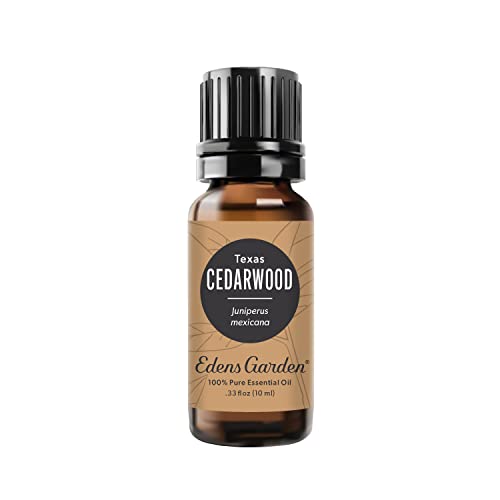 Edens Garden Cedarwood- Texas Essential Oil- 100% Pure Premium Grade, Undiluted, Natural, Therapeutic, Aromatherapy, The Best for Diffuser, Candle, Laundry, Hair 10 ml (.33 fl oz)