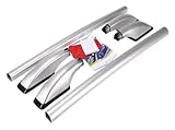 ATACDVDYEU Portaequipajes Coche para Suz&uki para Alto para Swift SX4 Portaequipajes Aleación Aluminio Estilo Adhesivo Barra Portaequipajes para Techo Coche(Plata)