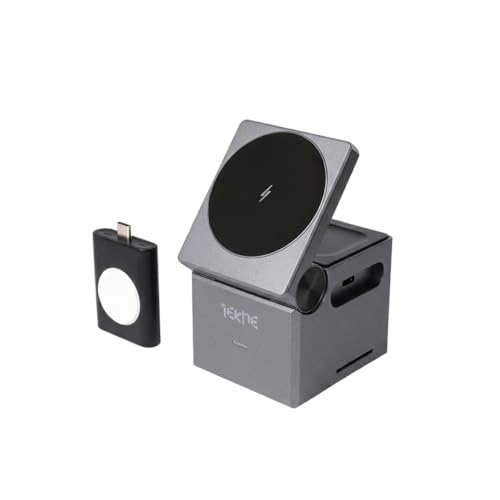 Image of TTEKNE MagLead 3 in 1 Magnetic Wireless Charger for Phone, Smartwatch & Wireless Earbuds - Fast & Stable Charging Station, Compact Portable Travel Charger Dock