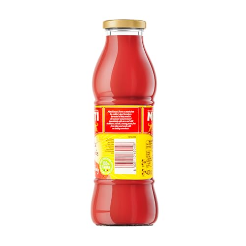 Image of Mutti Parma Passata Di Pomodoro Tomato Puree • Italian Sun-Ripened Tomatoes • Delicate & Velvety, 14.11 oz ℮ 400 g
