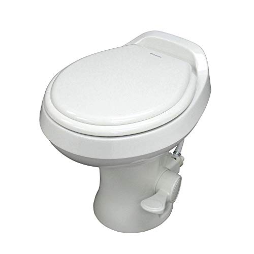 Dometic 300 Series Standard Height Toilet w/ Hand Spray, White