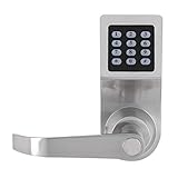 cerradura hotelera Instalación simple y fácil: Equipado con accesorios de instalación, rápidos de instalar. Luz de fondo Teclado de 12 teclas: lo hace fácil y cómodo de usar por la noche. Bloqueo automático: para cada entrada válida, el bloqueo se bloqueará automáticamente en 5 segundos.