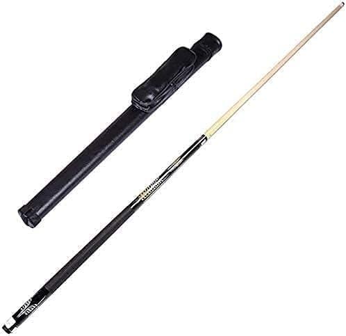 Taco de billar profesional 147 cm con cabezal 13 mm negro miniatura 1