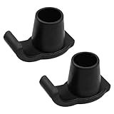POFET 1 Paar Gehhilfe Gleiter, Universal Walker Glide Ski Fit Walker mit 28 mm Schaft Walker Zubehör Werkzeugfrei,Universal Ski for Walkers for Seniors,Schwarz