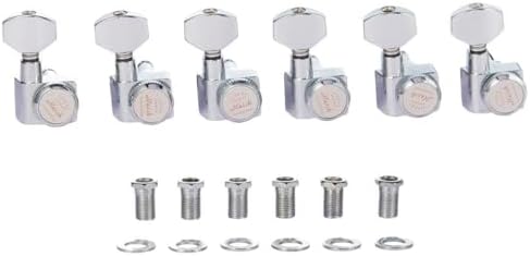 Dopro 2 Pin Locking Guitar Tuners Tuning Keys Pegs Machine Heads for American FD Strat/Tele Chrome image 5