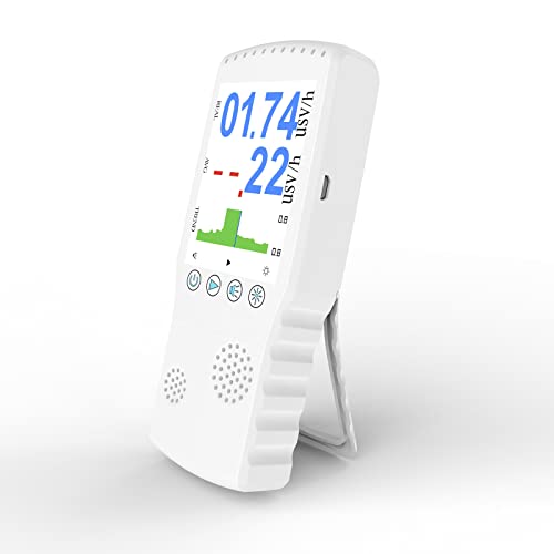 HYQNG Detector de radiación Nuclear portátil Contador Geiger, Detector de radiación de Rayos X Beta Gamma, Instrumento de Alarma de dosis Personal (0,1uSV/h-10mSV/h)