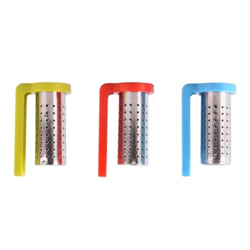 Filtre à thé pour tasse et mug (lot de 3) | Ensemble de 3 passoires à thé avec système d’accroche ingénieux | Pratique et écologique | Idéal pour famille et amis | Garantie de satisfaction