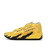 Cracquez pour les chaussures de basketball de marque PUMA!Colore: Giallo fermeture avec lacetsBande M E L OSuola Gomma Tomaia in Tessuto