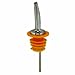 Spill-Stop 285-60 Orange Polykork Tapered Chrome Pourer - Dozen