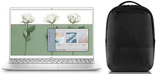 Image of Dell Inspiron 5518 15.6 inch FHD AG 250nits Display Laptop (Ci5-11300H / 16GB / 512GB SSD /NVIDIA MX450 2GB Graphics /Win 10 + MSO /Backlit KB +FPR /Silver) D560480WIN9S Pro Slim Backpack 15