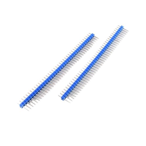 Connecteur mâle 40 broches 2.54mm simple rangée bleu pour circuit imprimé PCB sécable