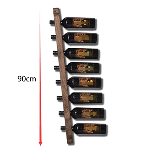 Soporte para botellas de vino de madera maciza 90 cm miniatura 2