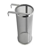 Beer Dry Hopper Spider Stainless - LUCKEG Brand 300 Micron Mesh Hopper Strainer, 4' x 10' Hop Filter for Home Beer Brewing Kettle