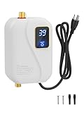 Under Sink Water Heater Electric, Tankless Instant Hot Water Heater 3000W 110V, On Demand Point of Use Water Heater for Kitchen & Bathroom Sink