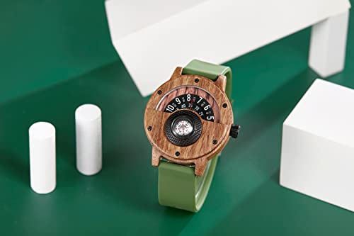Mens-Wooden-Watches-Old-Fashioned-Wristwatches-Compass-Turntable-Mens-Wooden-Watch-Lightweight-Handmade-Wrist-Watches-Analog-Quartz-Wood-Watches-with-Gift-Box-for-Men-Family-Friend-Birthday-Wedding-Gi