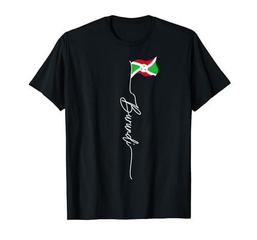 Drapeau du Burundi, Gitega, drapeau africain, drapeau patriotique burundais T-Shirt