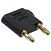 Pomona Electronics Miniature Double Banana Plug Shorting Bar Black