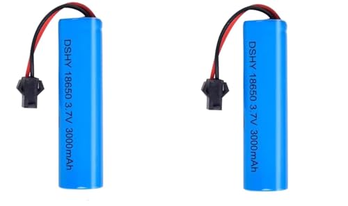 YUNIQUE Green-Clean-Power - 3.7V 3000mAh Li-Ion Battery for RC | Universal SM-2P Connector,...