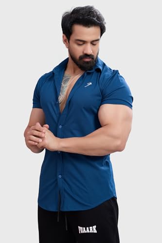 Image of FUAARK Mens Slim Fit Breathable, Lightweight & Stretchable Shirt for Casual wear