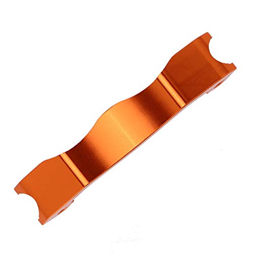Preisvergleich Produktbild Tbest RC vordere Stoßdämpfer-Klammer, haltbare Aluminiumlegierungs-Modellauto-Verbes... für RC 1 / 5 HPI Rennwagen Baja RC Fahrzeug(Orange)