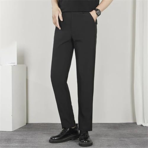 Men's 9" Slim Straight Casual Pants Business Fashion Lightweight Comfortable Daily Office Suit Pants2