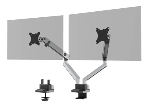 Soporte de monitor Select Plus doble brazo articulado regulable inclinable de 8 kg
