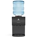 Avalon A11BLK 3 Temperature Top Loading Countertop Water Cooler Dispenser with Child Safety Lock. UL-Black Stainless Steel