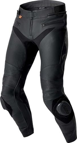 RST S1 D3O Pantaloni in pelle da motocicletta perforati, Short 40
